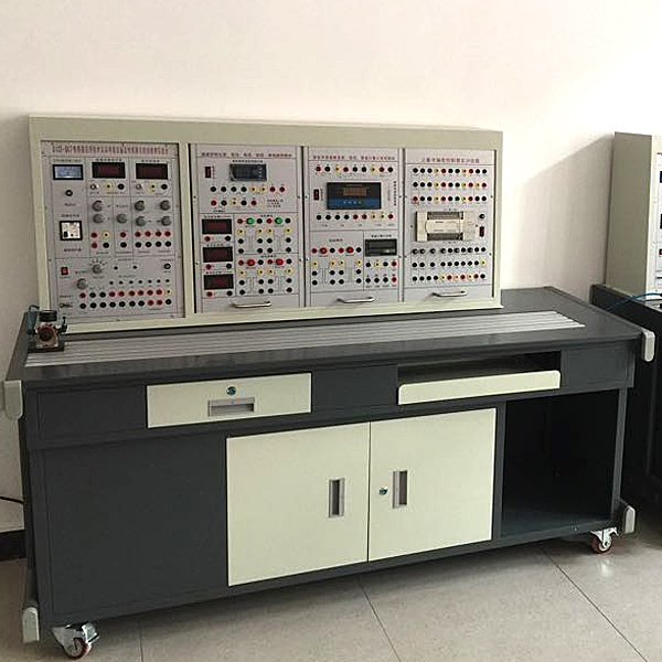 工业传感器实训台(图1) 工业传感器实验台,半实物PLC虚拟拟真教学实验装置