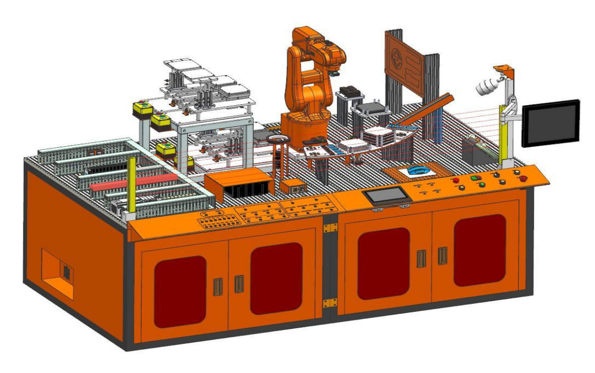 中人ZRJQR-YW工业机器人操作与运维实训平台(图1)